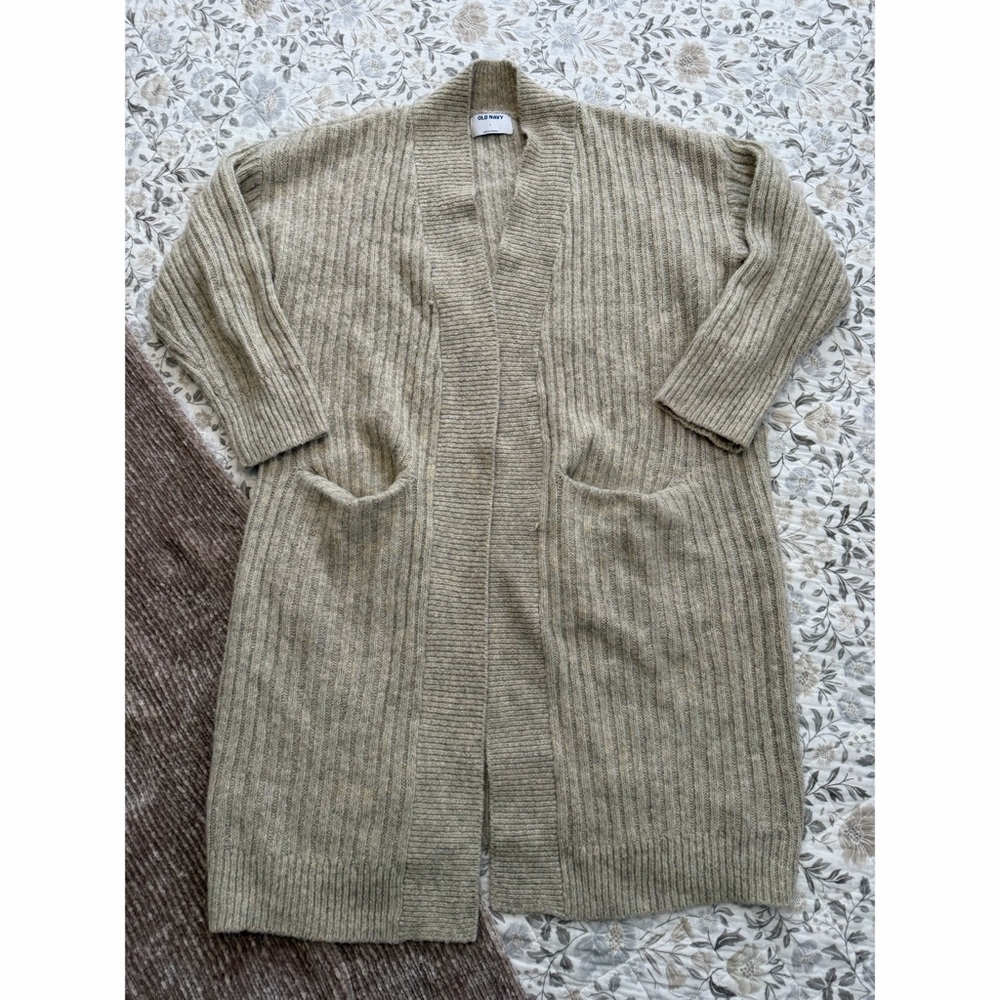 Old Navy Long Line Open Cardigan - L - EUC!